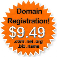 $8.99 Domain Registration & Price List