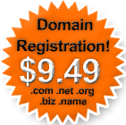 Domain Registration at $8.99 Only