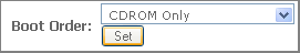 Set boot sequence to CDRom only.